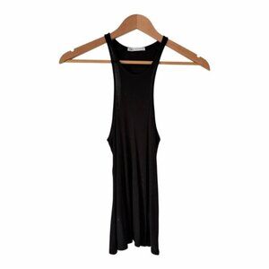 Zara Black Ribbed Tank Top